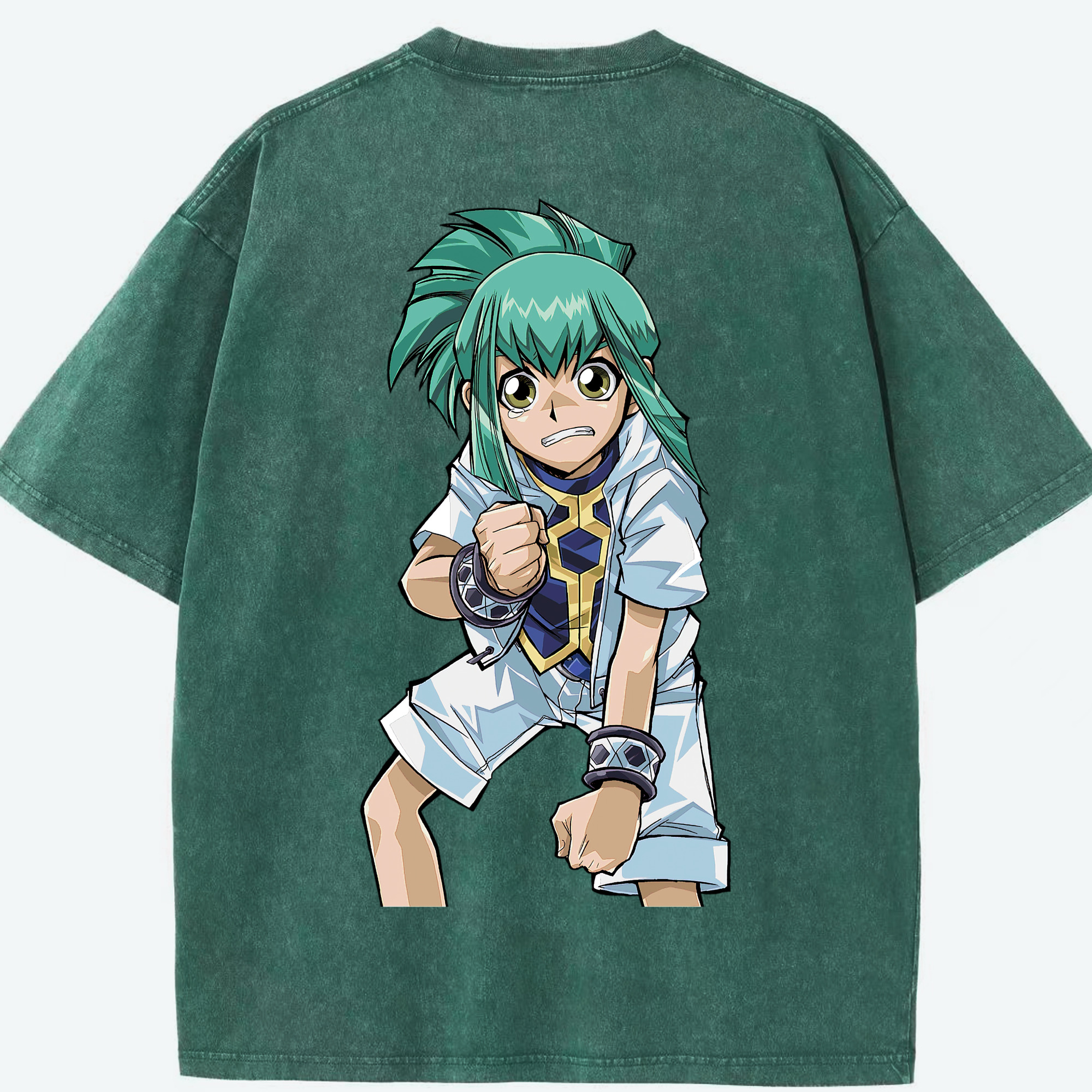 （画像用） 遊☆戯☆王 Yu-Gi-Oh! 綿100% ヴィンテージ風 半袖Tシャツ（背面プリント）